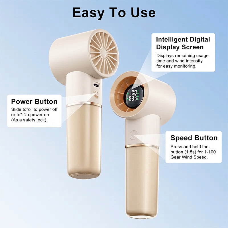 Portable Handheld Rechargeable Personal Cooling Fan | Stornfield