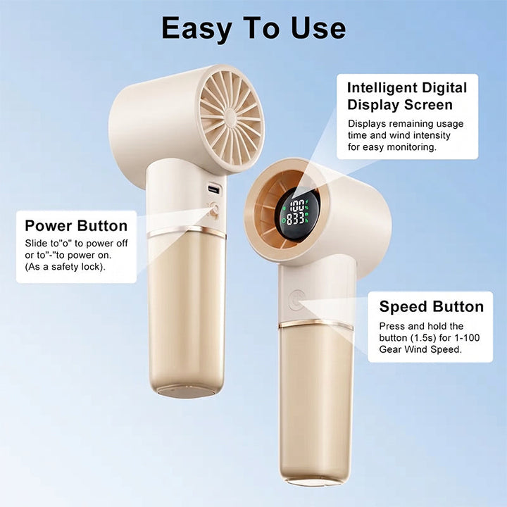 Portable Handheld Rechargeable Personal Cooling Fan | Stornfield