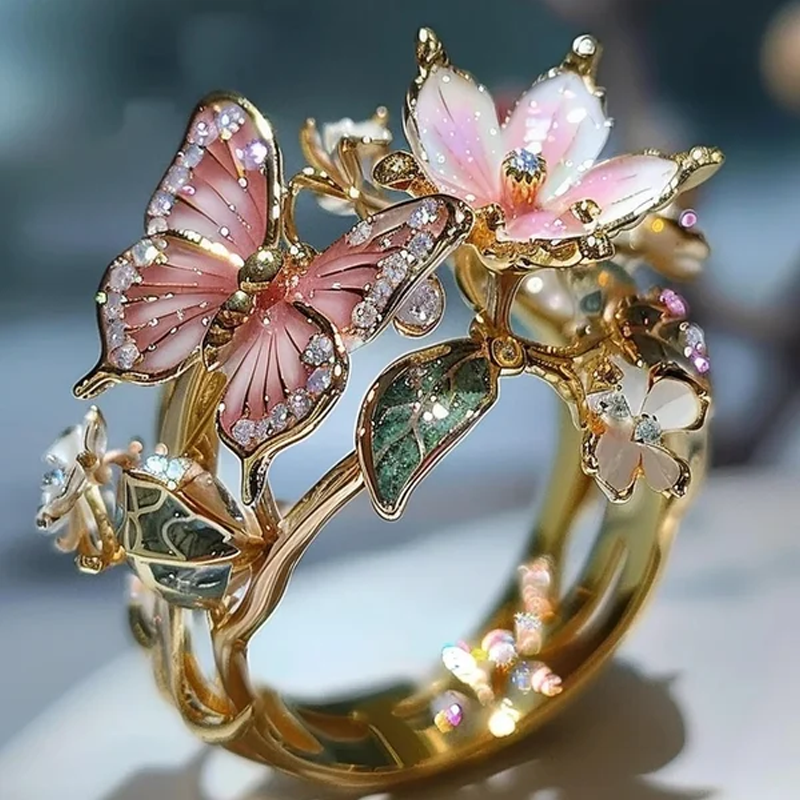 Butterfly flower ring | Stornfield