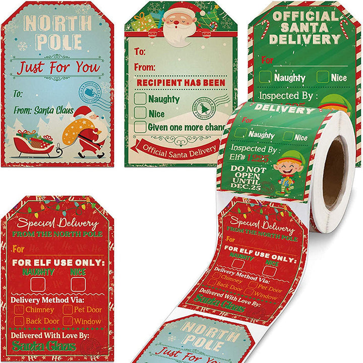 Christmas Decoration Sticker Roll (200 pieces) | Stornfield