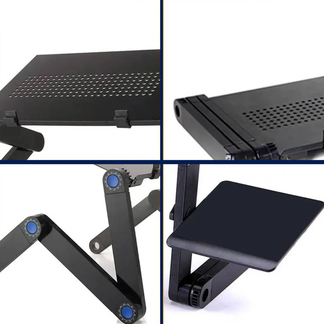 ErgoElevate Adjustable Laptop Stand | for Bed - Sofa - Desk - Cooling Function for Comfort and Productivity Stornfield