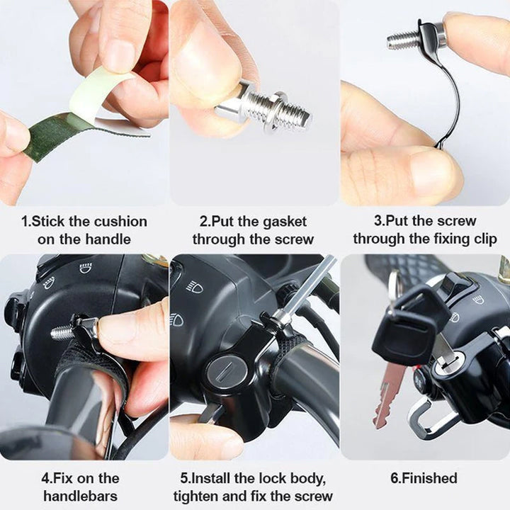 Multifunctional Motorcycle Helmet Lock | Stornfield