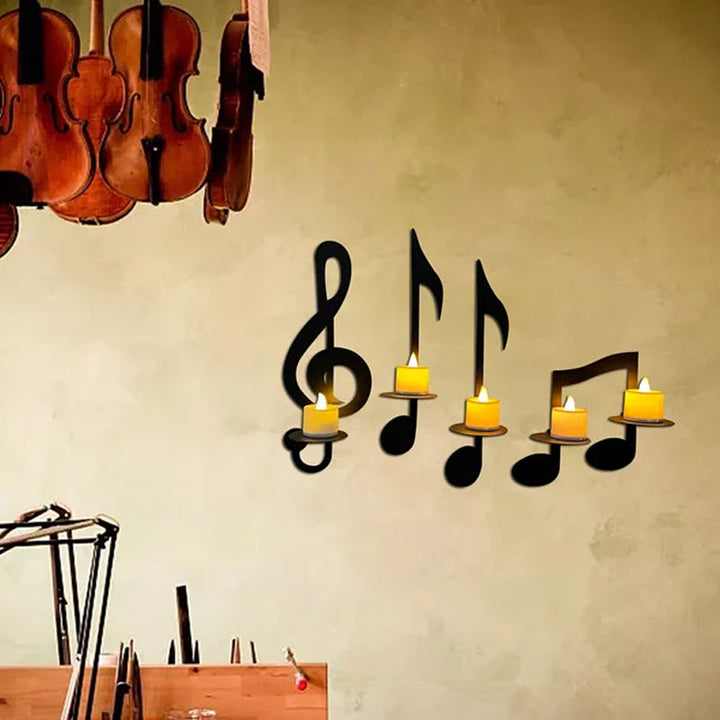 Black Musical Note Wall Light | Stornfield