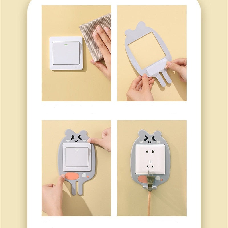3D Luminous Cartoon Hook Outlet Sticker | Stornfield