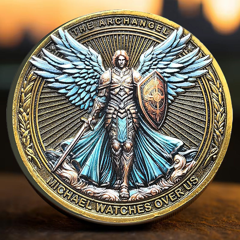 Stornfield | Archangel Michael Watches Over Us Challenge Coin