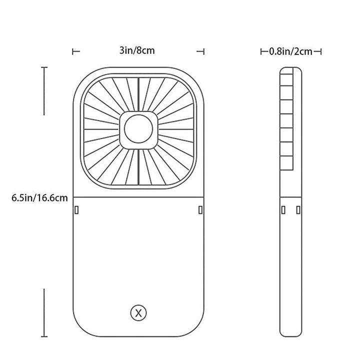 Foldable small desk fan | Stornfield