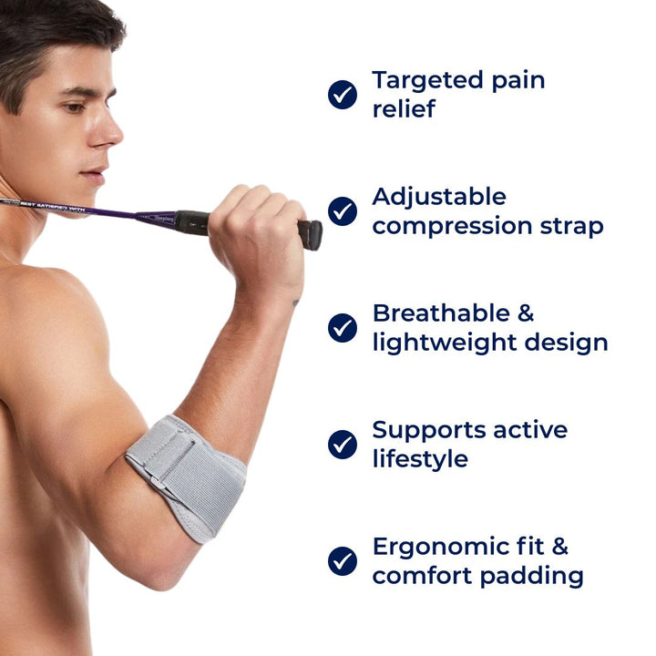 ElbowEase | Tennis Elbow Strap - Adjustable Compression - Lightweight and Breathable Design - Stornfield Sports and Work Support