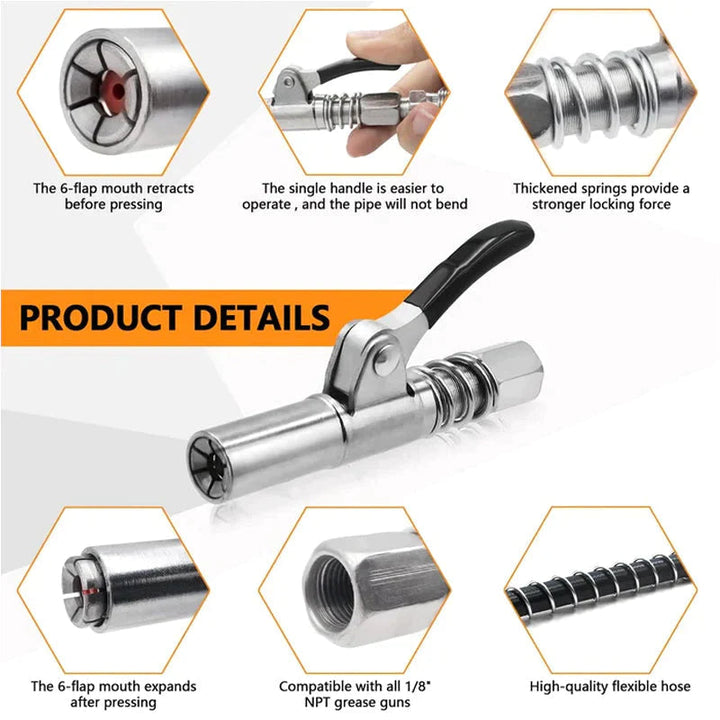 Strong lock on grease nipples | Stornfield
