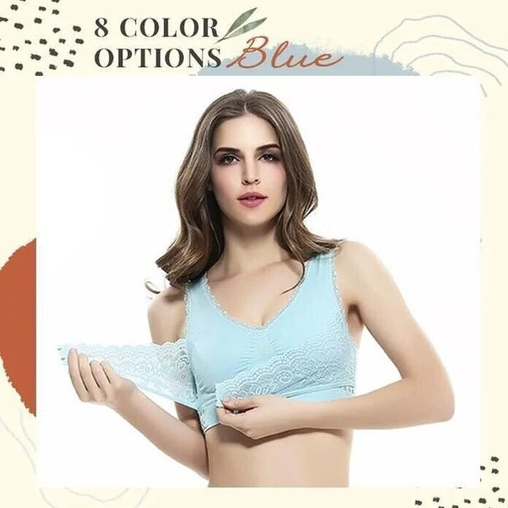 Stornfield | Front Cross-Side Buckle Lace Bra