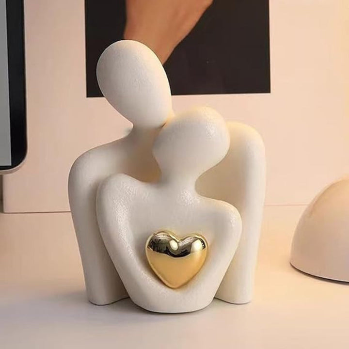 Embrace Couple Heart Sculpture | Stornfield