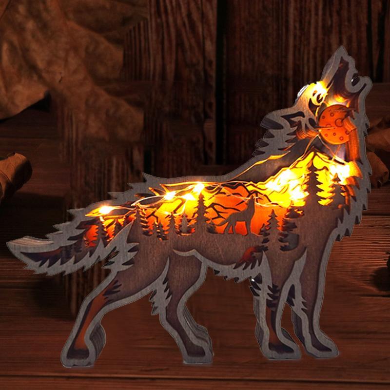 3D Hollow Wooden Forest Animal Ornament | Stornfield