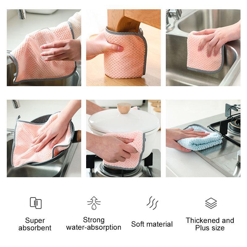 Ultra-absorbent microfiber dishcloths (5 pcs) | Stornfield