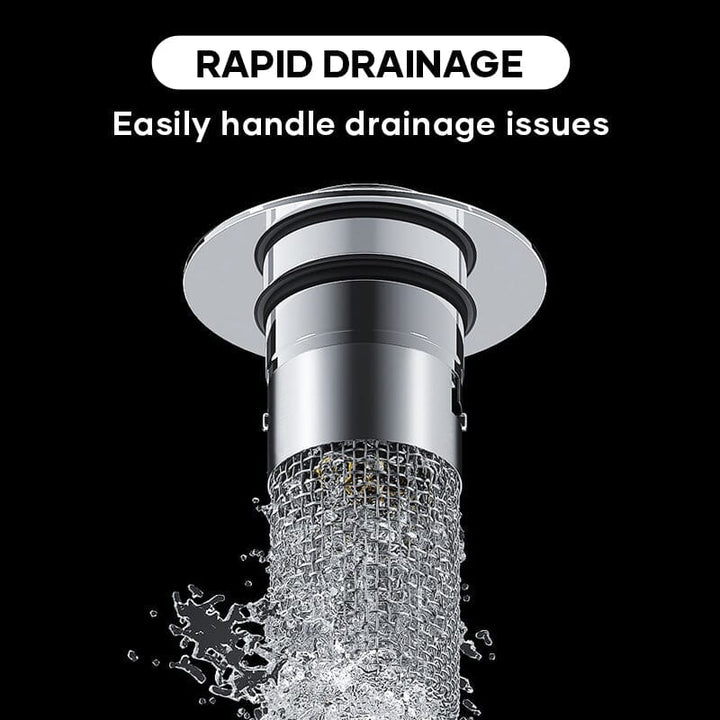 Drain filter stainless steel with pop-up mechanism | Stornfield
