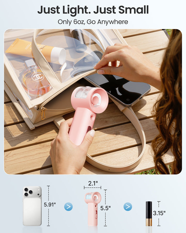 Portable Misting Fan - 5-Speed High-Power Handheld Fan | Stornfield