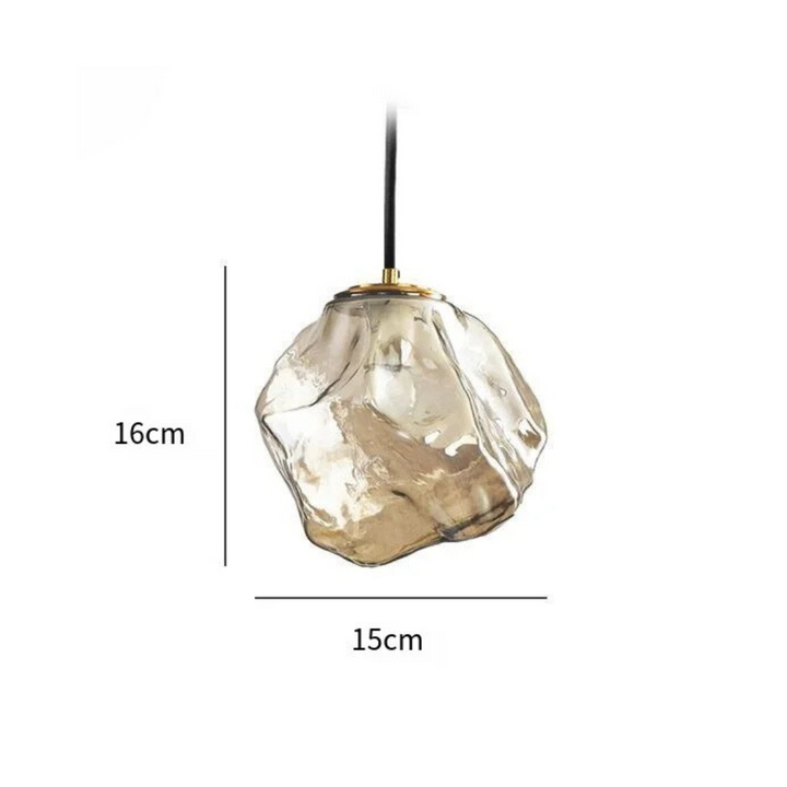 Stornfield | Frostglow Icicle-Inspired Glass Pendant
