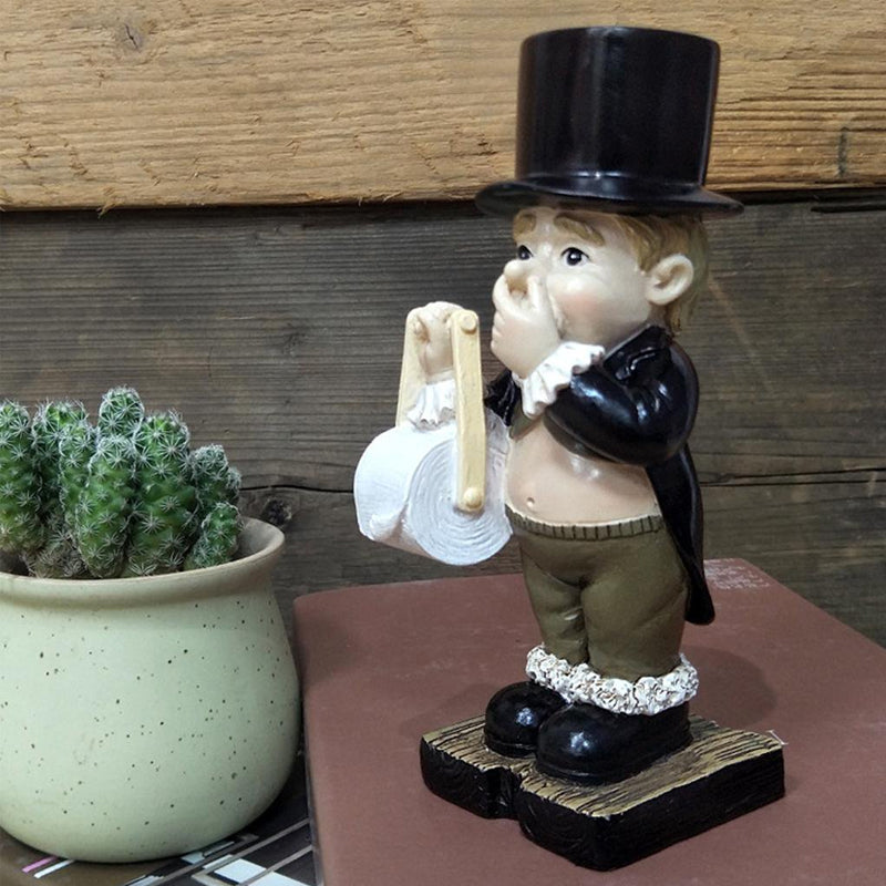 Gentleman Paper Towel Holder Decoration | Stornfield