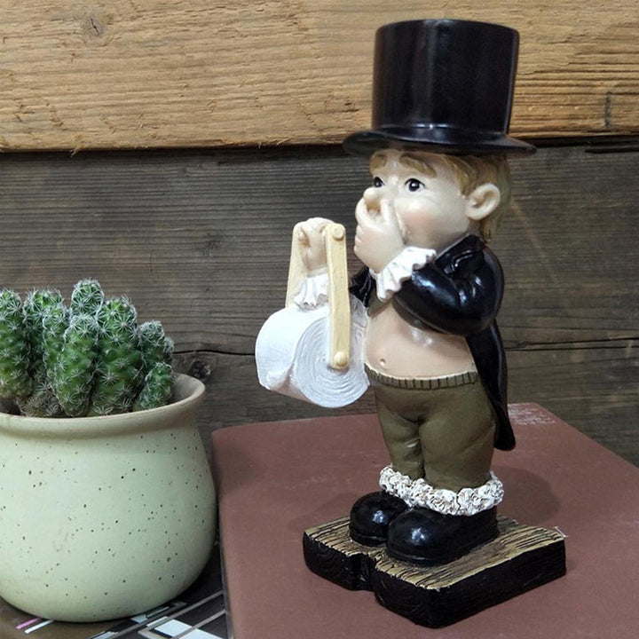 Gentleman Paper Towel Holder Decoration | Stornfield