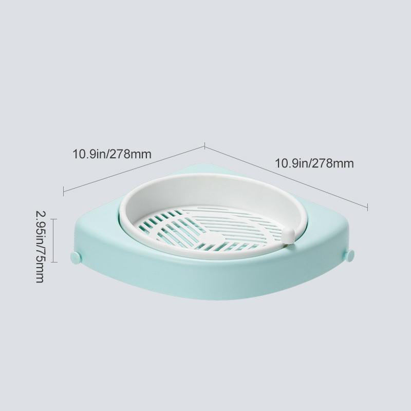 Corner Rotating Shelf Bathroom | Stornfield