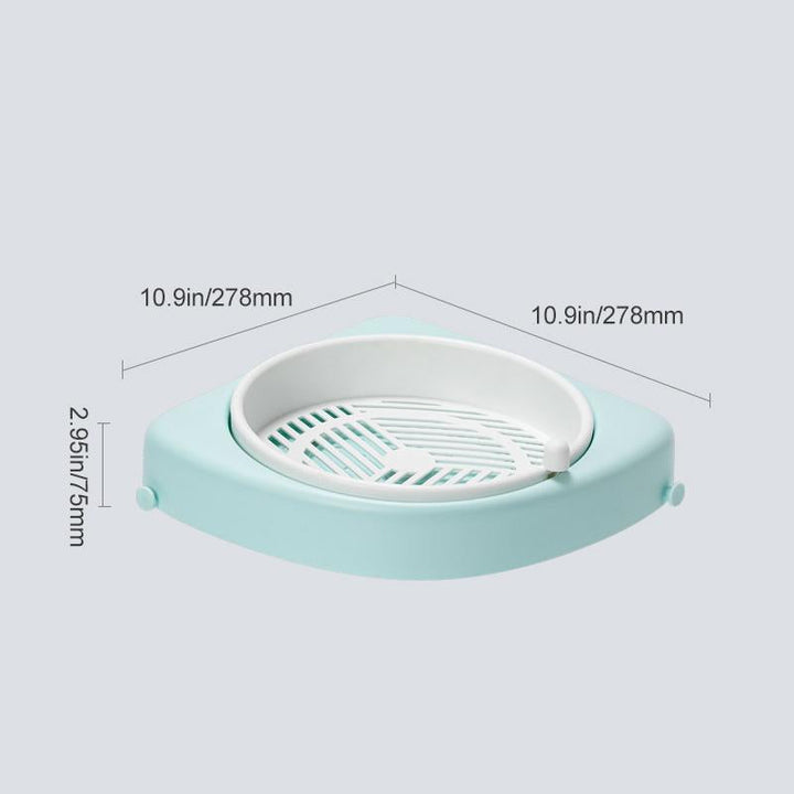 Corner Rotating Shelf Bathroom | Stornfield