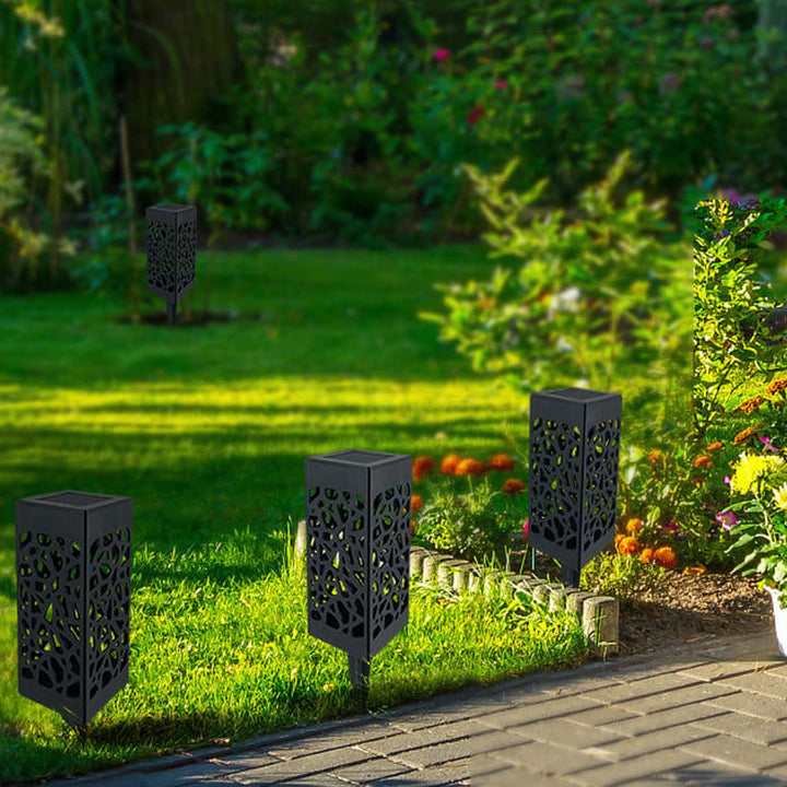 Creative Hollow Square Column LED Outdoor Lawn Ground Insert Landscape Light | Stornfield