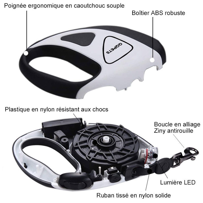 Retractable LED pet leash | Stornfield