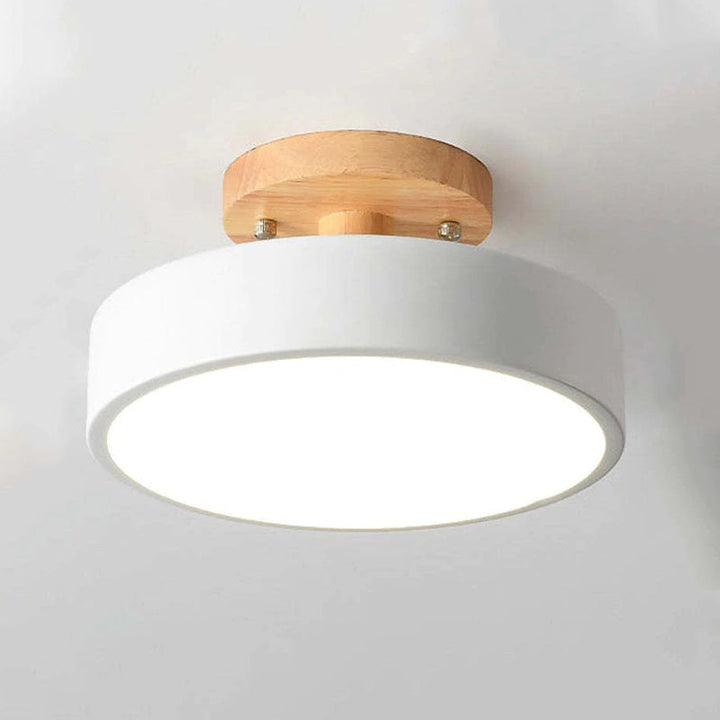 Stylish LED Ceiling Lamp of Wood and Acrylic for Bedroom, Dining Room and Living Room | Stornfield