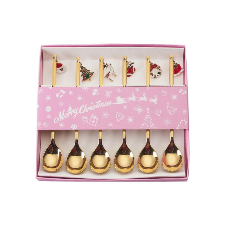 Christmas Decorations for Home - Christmas Metal Spoon Gift Set | Stornfield