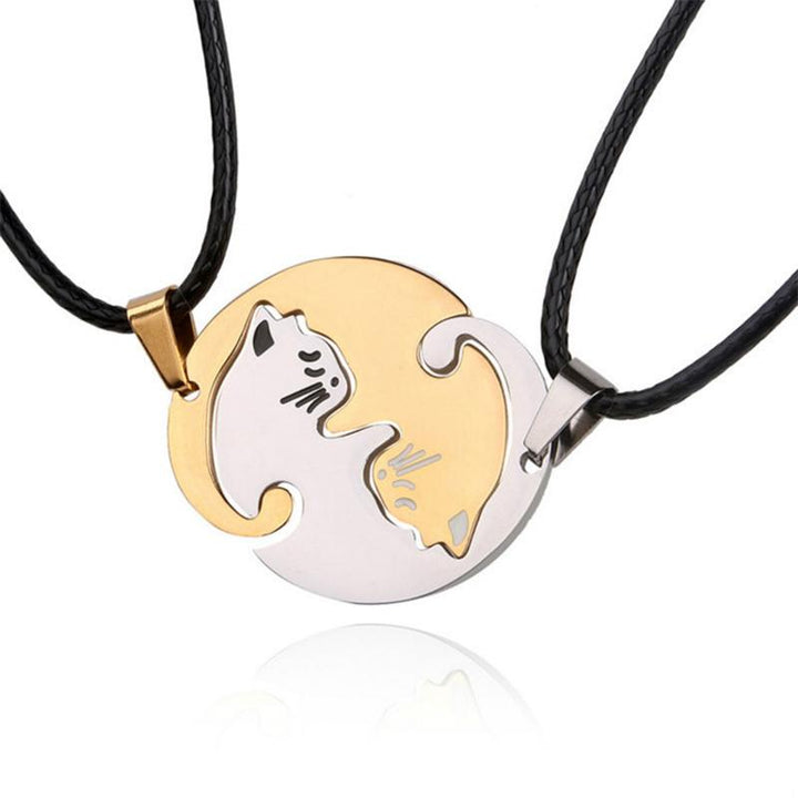 Yin ＆ Yang Cat Design Necklace | Stornfield