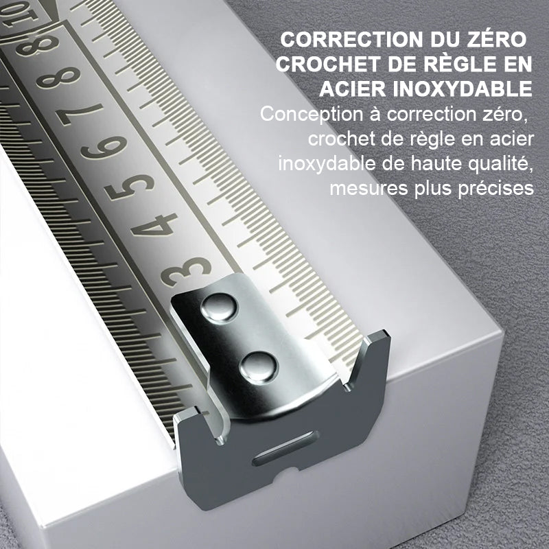 Retractable metric ruler in stainless steel | Stornfield