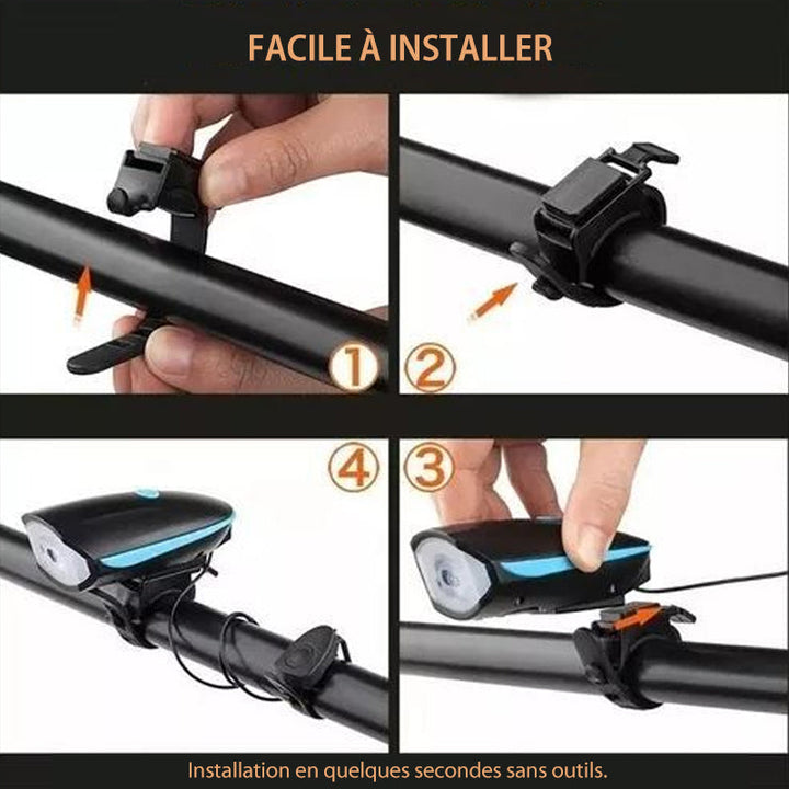 Rechargeable USB Mountain Bike Front Light | Stornfield