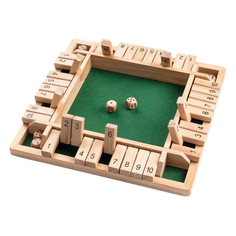 Shut The Box Game - Fun Table Math Game for Adults and Kids | Stornfield
