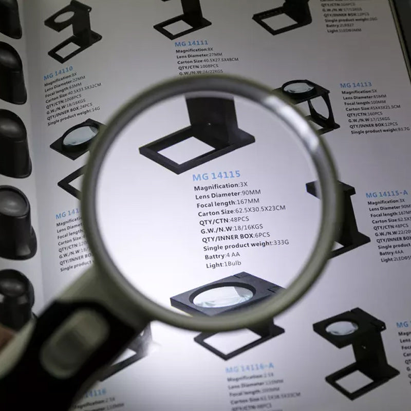 Stornfield | 20X optical magnifying glass with LED light
