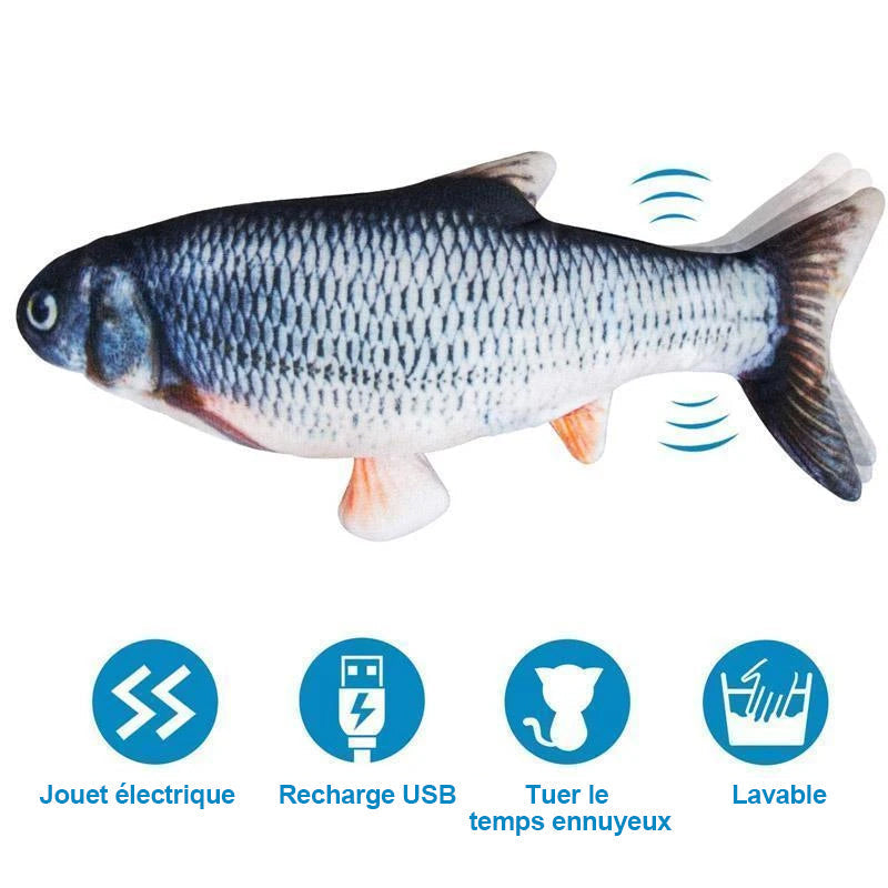 USB Rechargeable Simulated Flopping Fish Cat Toy | Stornfield