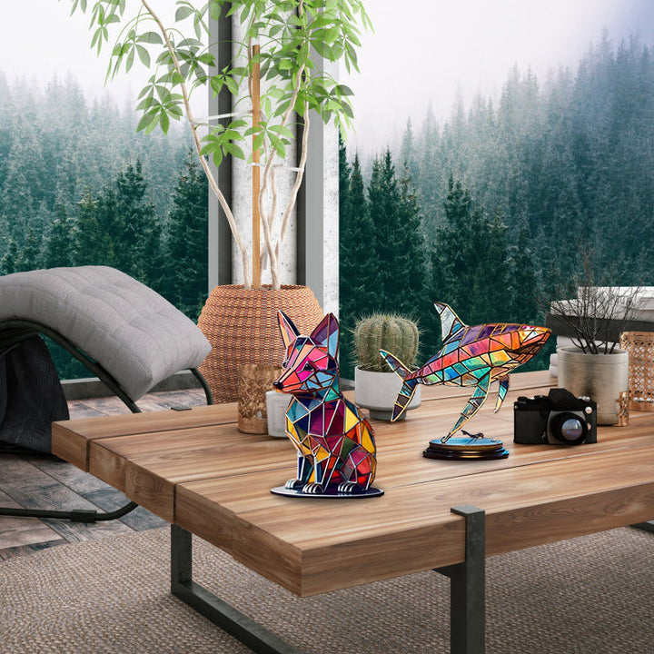 Wildlife Art with Base Wild Animal Desktop Decorations | Stornfield