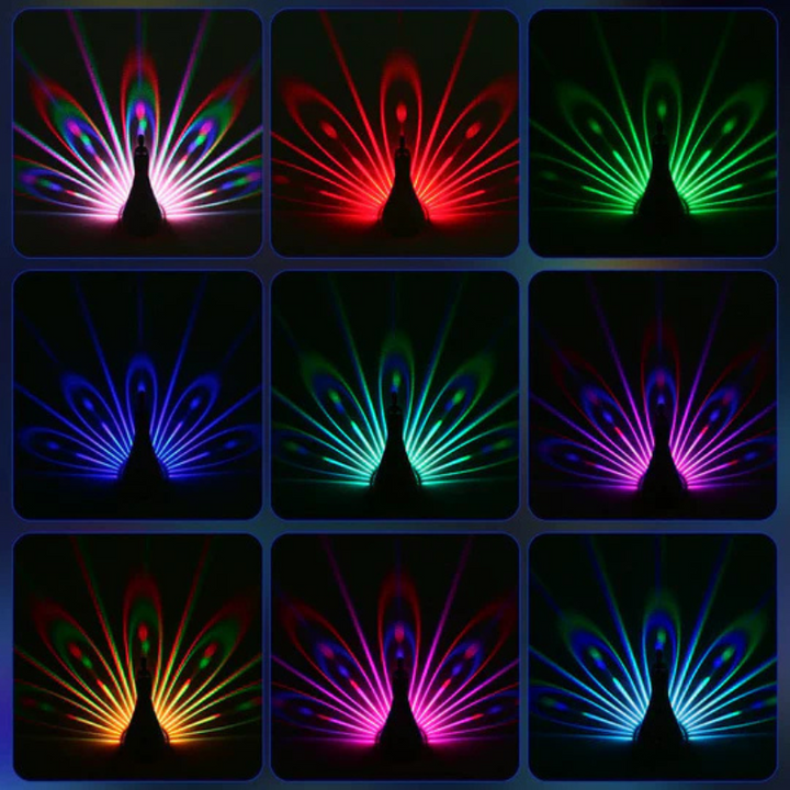 Decorative lamp with remote control and Stornfield color effects