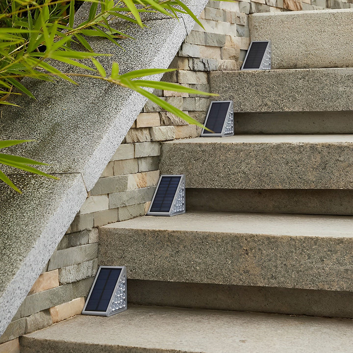 Triangular Intelligent Waterproof LED Solar Outdoor Step Lighting | Stornfield
