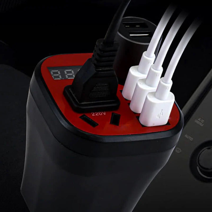 Car Mounted Cup Type Inverter Converter QC Charger | Stornfield
