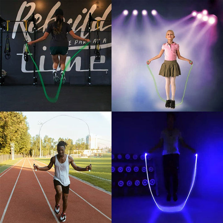 LED glowing jump rope