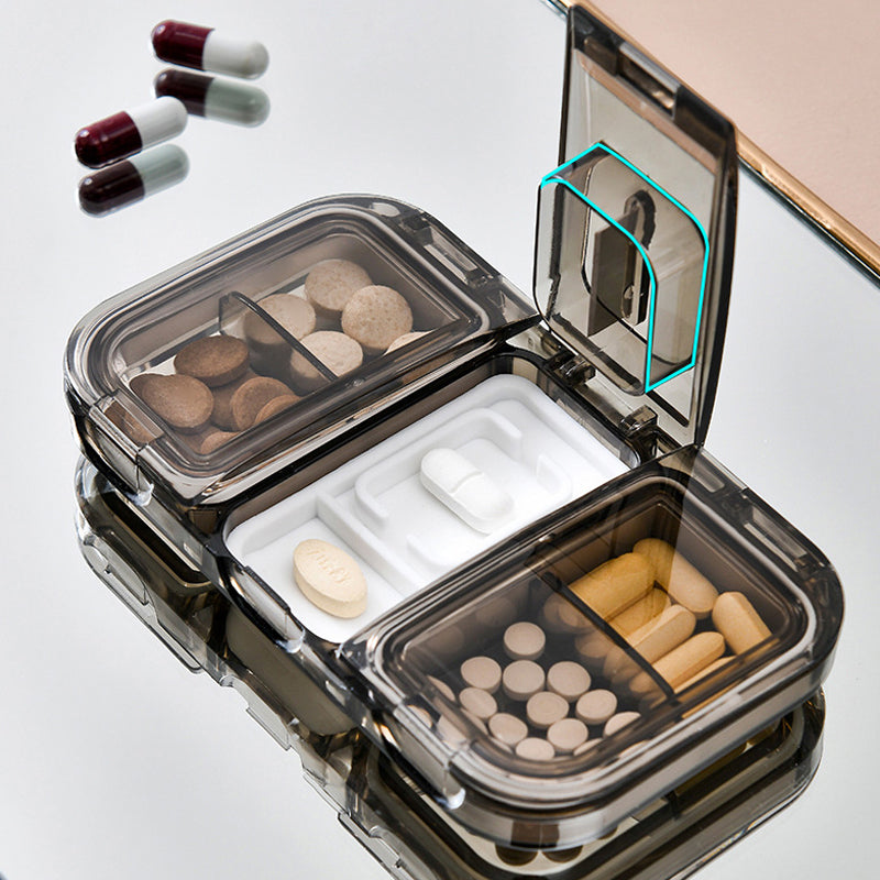 Rectangle Pill Case Organizer Container | Stornfield