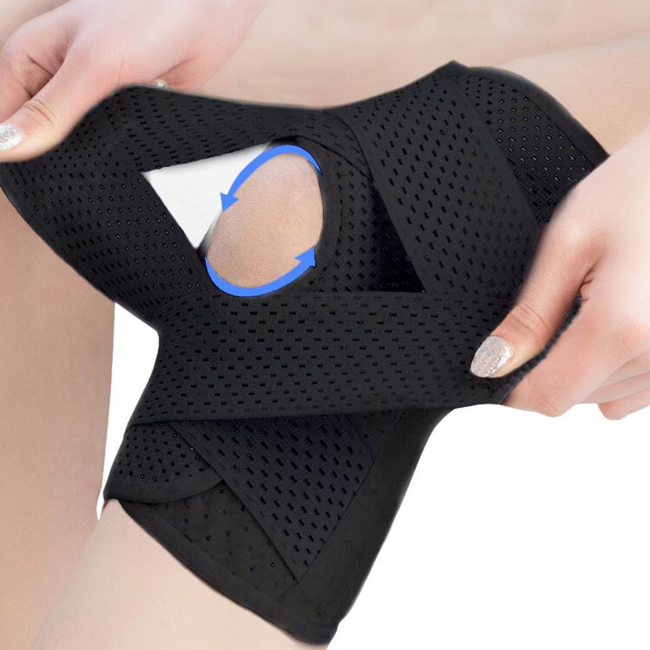 FlexGuard Knee Pads | with Support Compression Springs and Tension Strap - for Stability - Pain Relief and Protection Stornfield