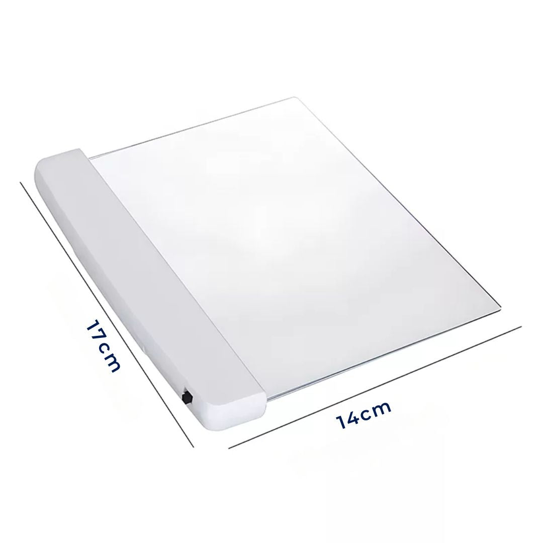 PageGlow | Flat LED Book Light - Glare-Free Full Page Illumination - Slim Portable Design - Eye-Care for Travelers and Bedtime Readers Stornfield