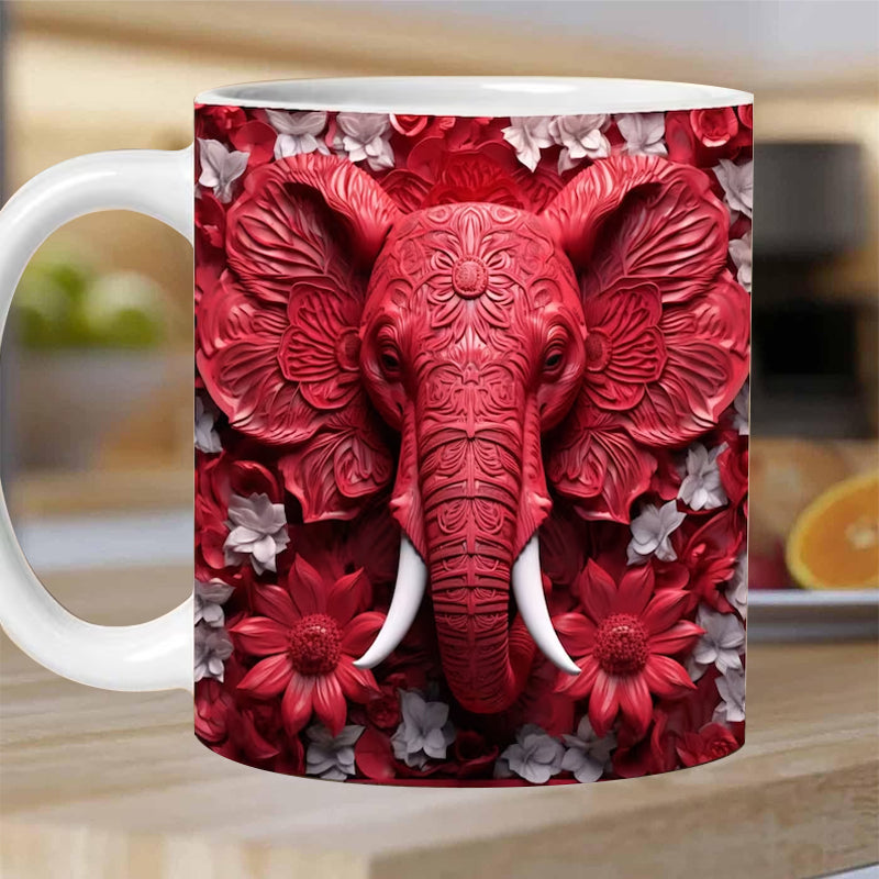 Stornfield | 3D Elephant Flower Mug