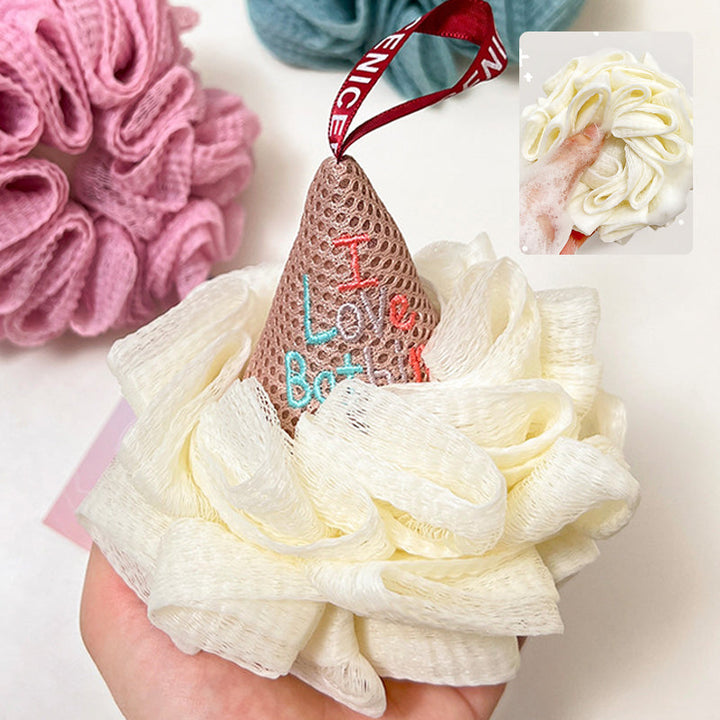 Bath Ball Cute Ice Cream Scrub Towel | Stornfield