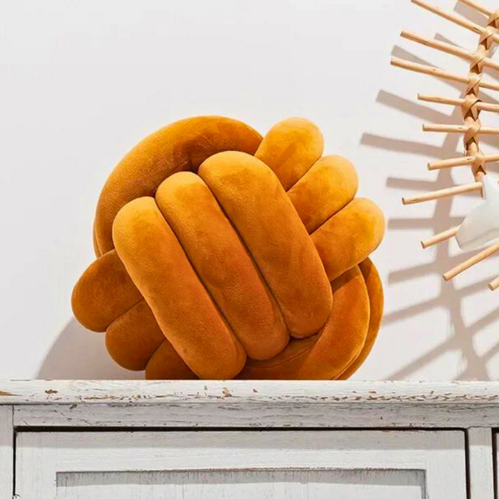 Stornfield | Scandinavian Knot Velvet Cushion