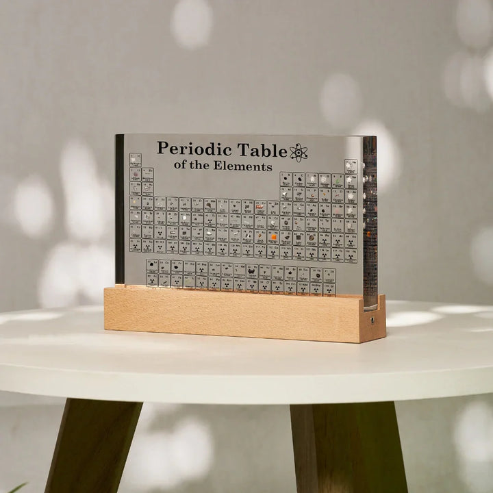 Illuminated Periodic Table with Real Elements - Elementa | Stornfield