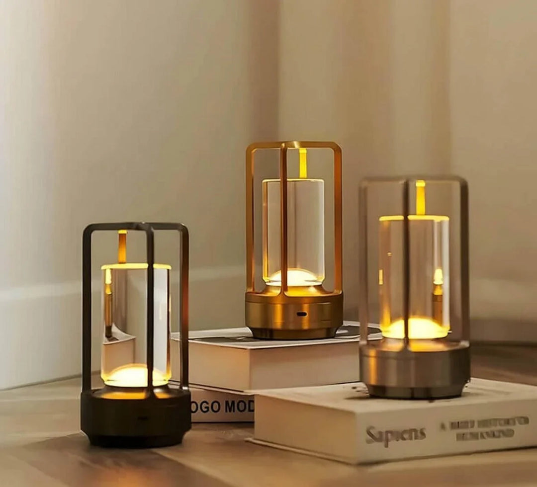 Waterproof and Portable Crystal Table Lamp - AuroraGlow | Stornfield