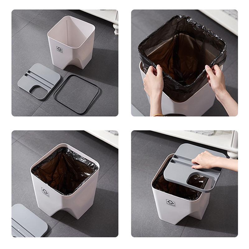 Household Stacked Folding Trash Bins | Stornfield