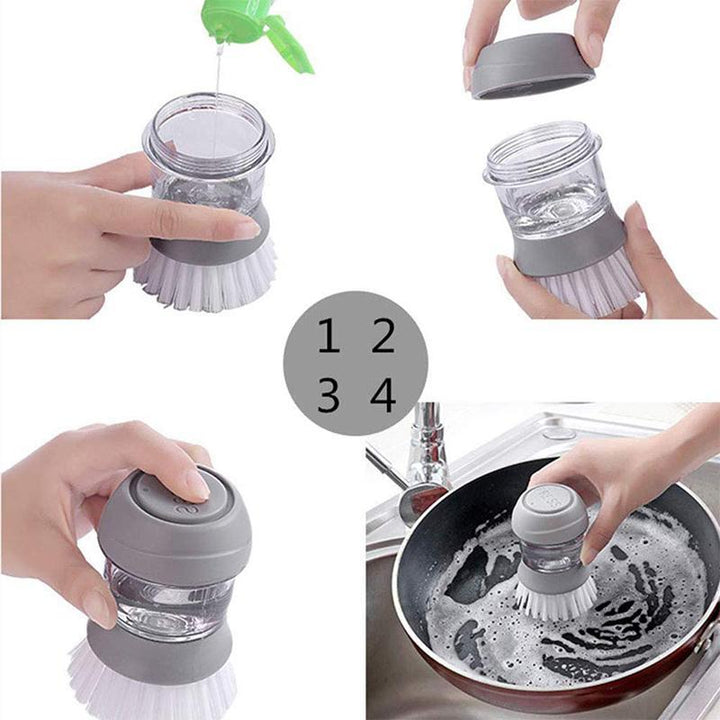 Washing Brush with Integrated Detergent Dispenser | Stornfield
