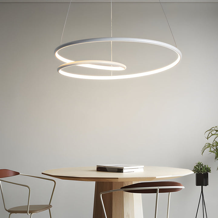 Modern LED Dimmable Pendant Light - Height Adjustable Ceiling Light for Dining Room & Living Room | Stornfield