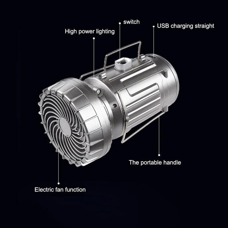 Outdoor LED Camping Light with Fan | Stornfield